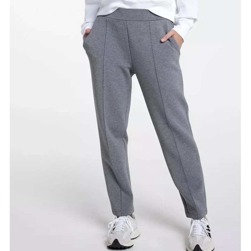 CALIA Soft Scuba Tapered Pants Womens Small Gray High Rise